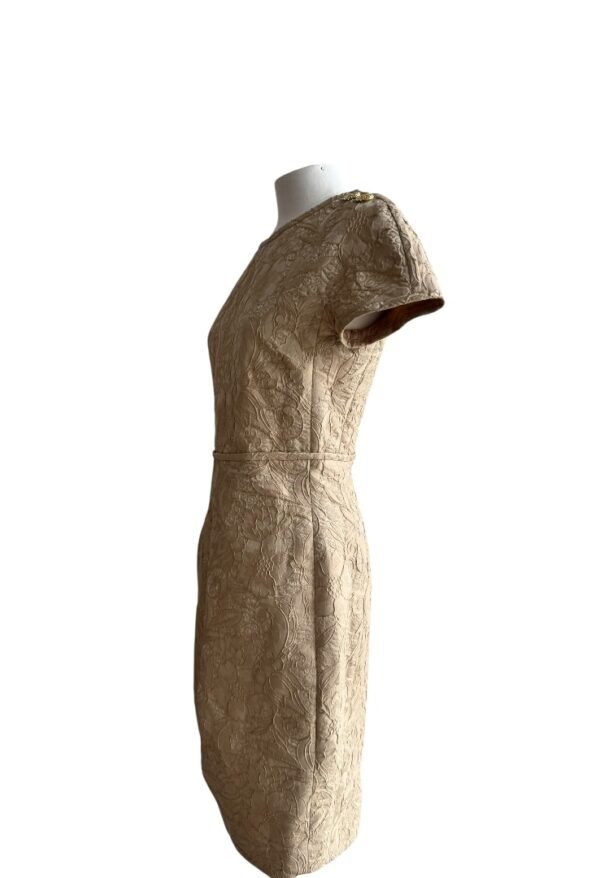 TORY BURCH - GOLD EMBROIDERY DRESS - Image 3